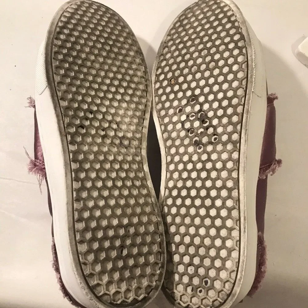 Sam Edelman Levine Slip-On Satin‎ Sneaker Women's Size 9M Dust Rose Mauve
